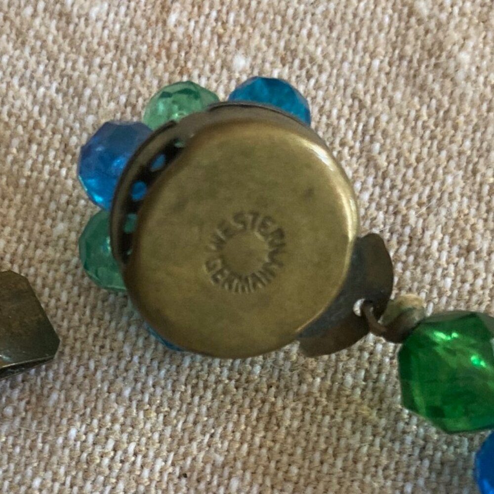 Vintage West Germany Bead Cluster Necklace - Picture 3 of 16